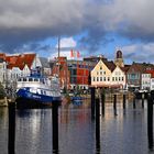 Husumer Binnenhafen in der Novembersonne