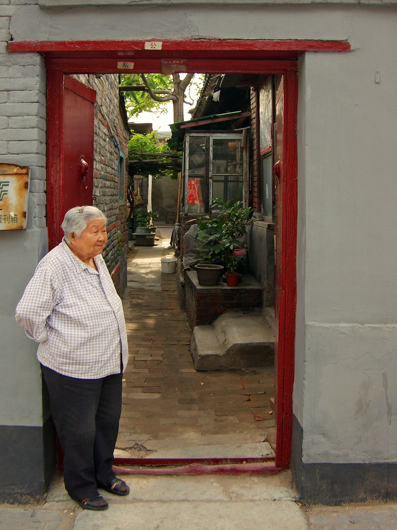 Hutons in Peking, ein Rest der ursprünglichen Stadt