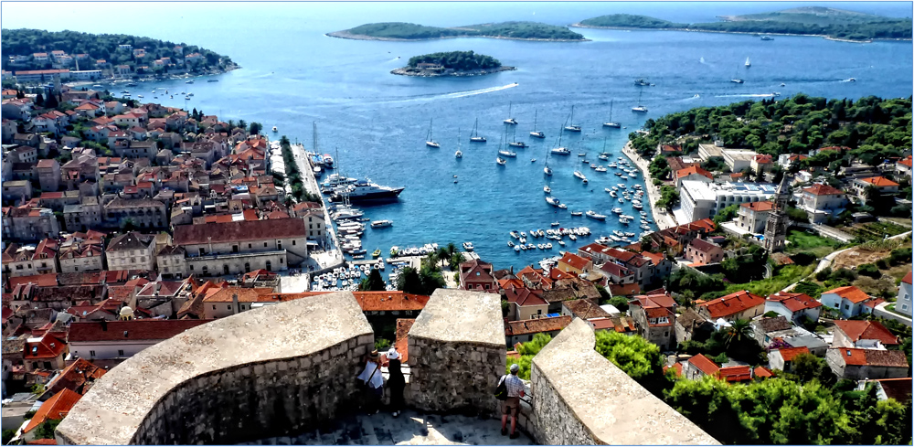 HVAR PANORAMA VOM SPANISCHEN FORT