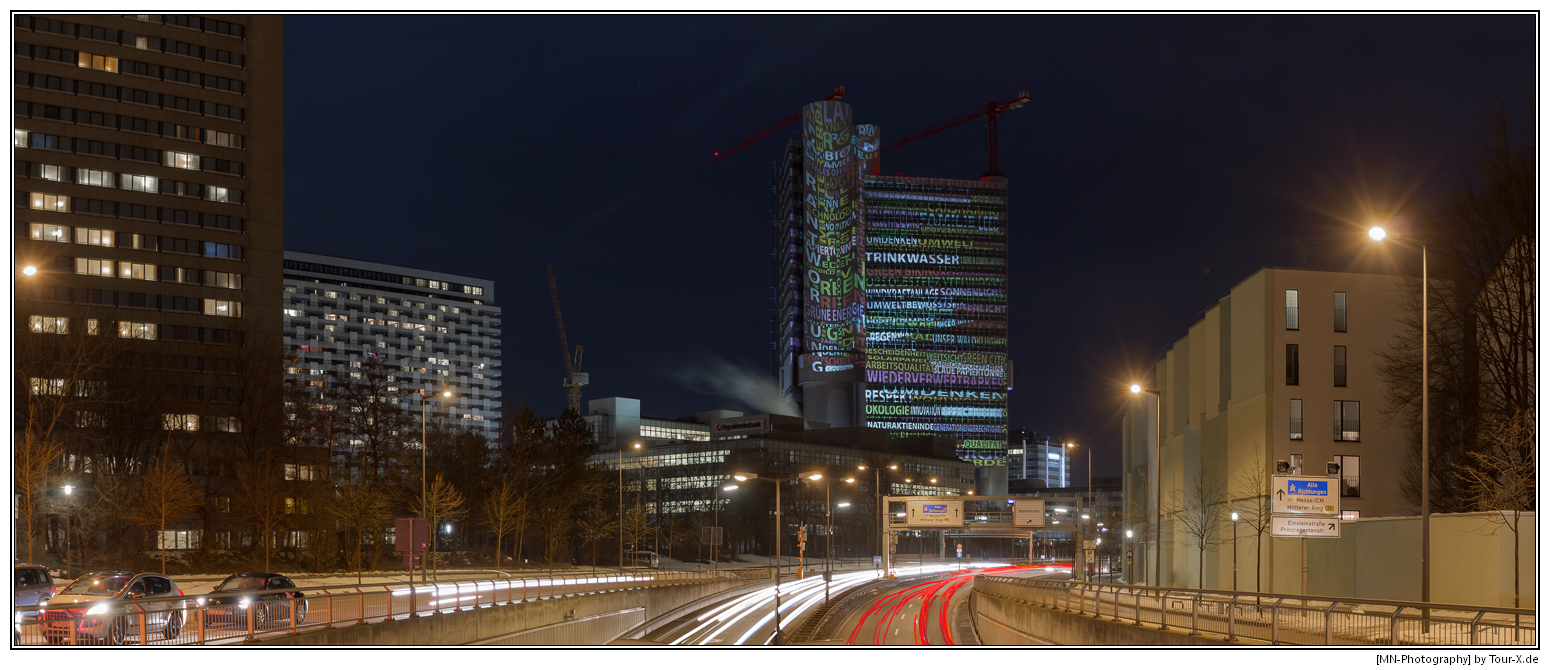 HVB-Tower wurde zum Licht-Kunstwerk