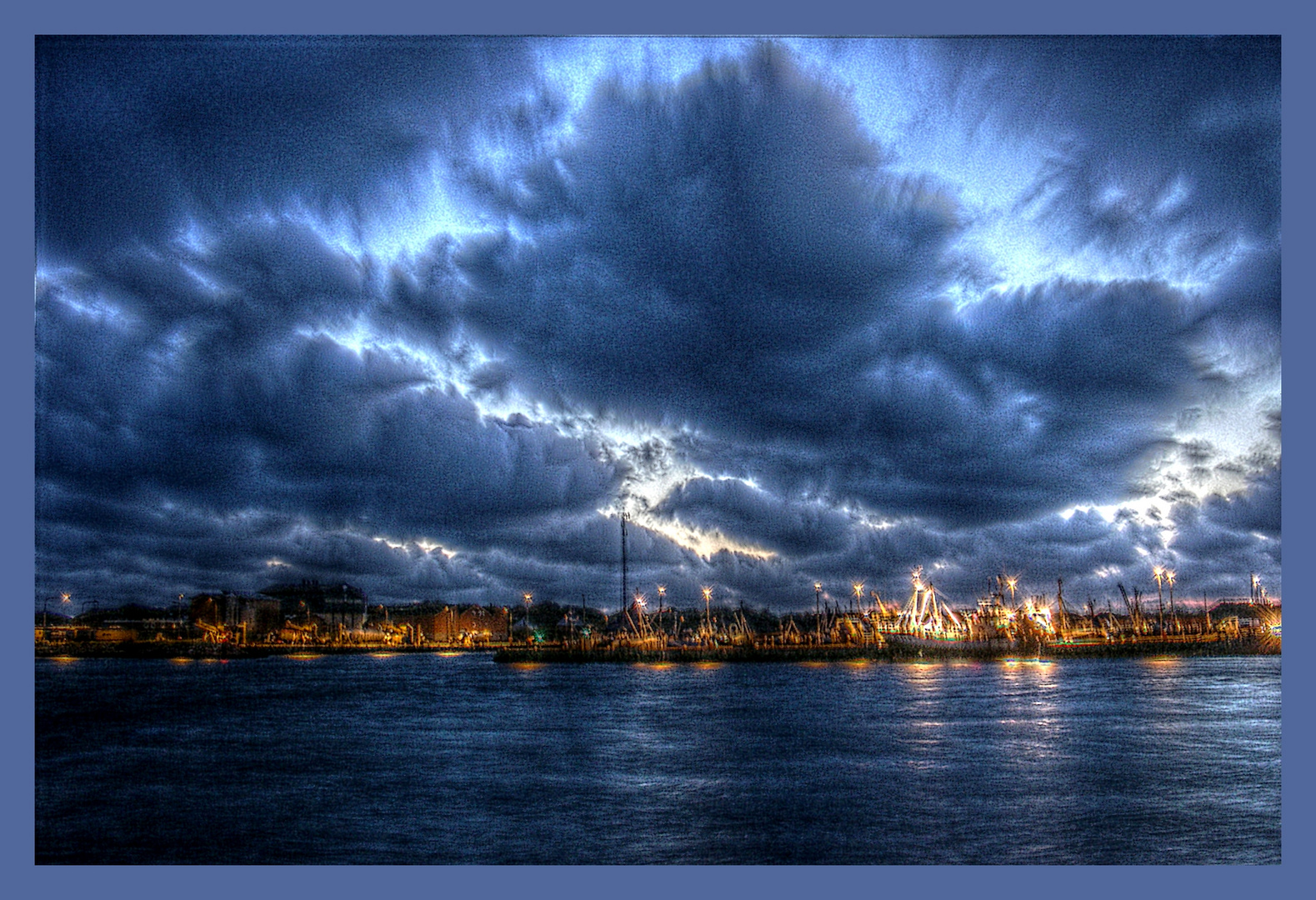 Hvide Sande at night