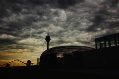 Hyatt Hotel Düsseldorf oben am "Ufo"