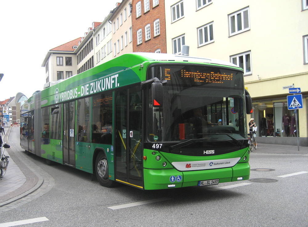 Hybridbus in Lübeck