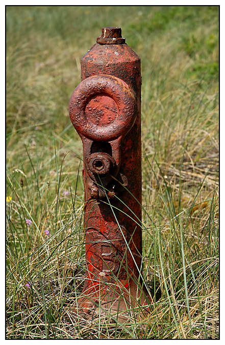 Hydrant im Feriengebiet Noerre Fjand