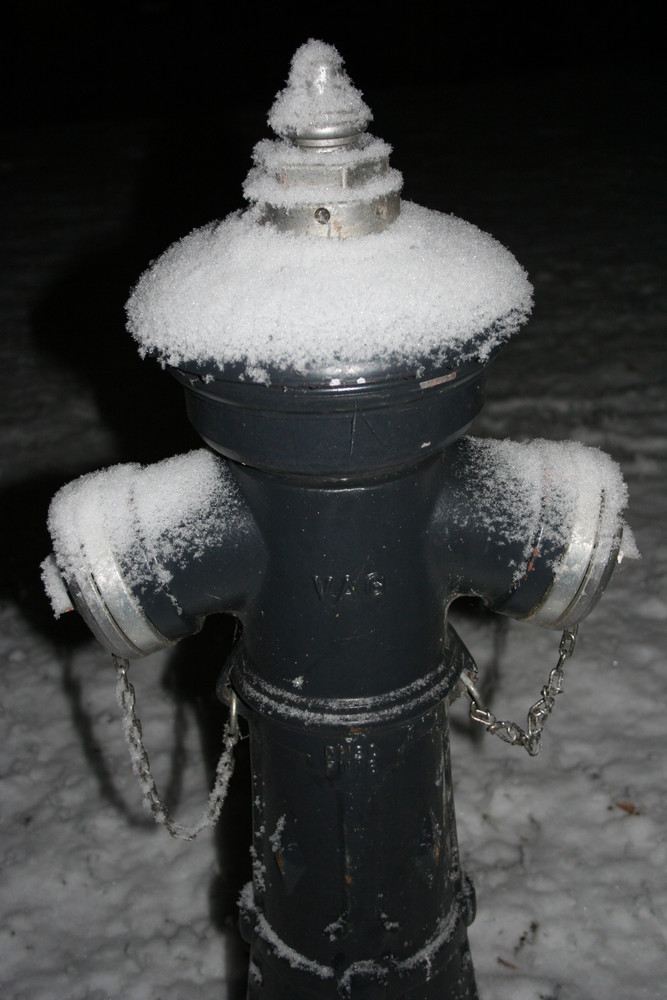 Hydrant im Schnee