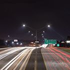 I-40 in Greensboro North Carolina Richtung Osten