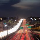 I-40 in Greensboro North Carolina Richtung Westen