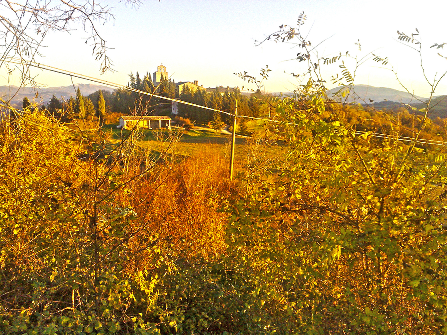 I colori di fine autunno delle colline umbre...