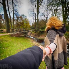  I Follow You: Brücke zum Rosengarten im Ohlsdorfer Friedhof