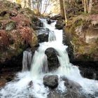 I Gesicht im Wasserfall 