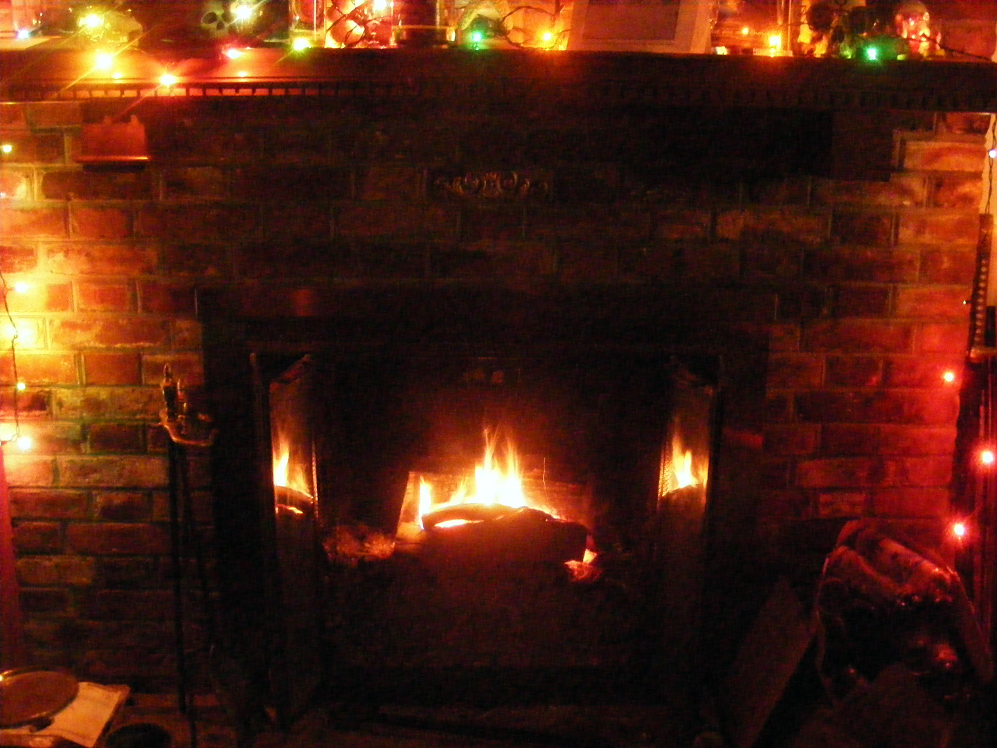 I love the fireplace