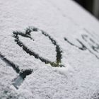 I Love You im Schnee