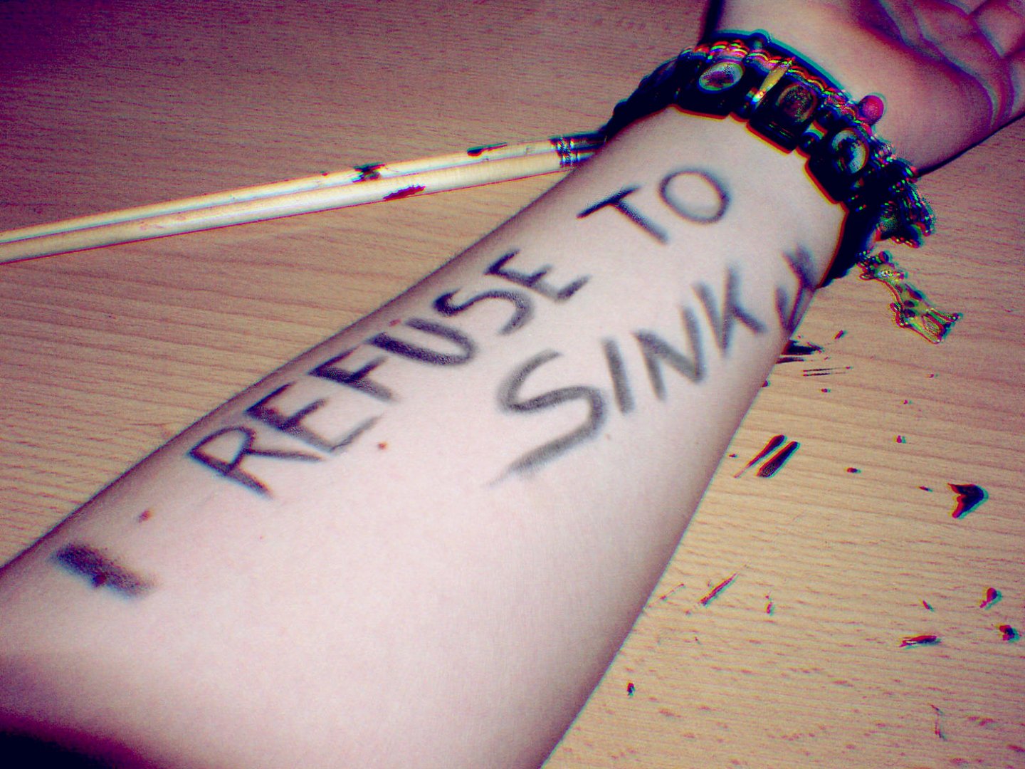 I refuse to sink.