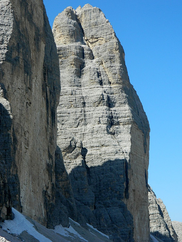 I terribili strapiombi delle pareti nord ...