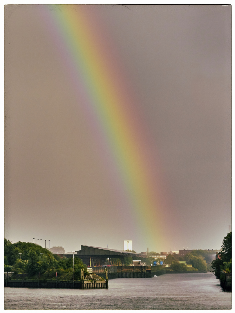 I thought of the pot of gold at the end of the rainbow