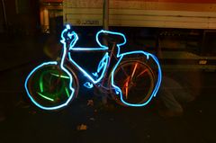 I want to ride my bicycle - Lightpainting