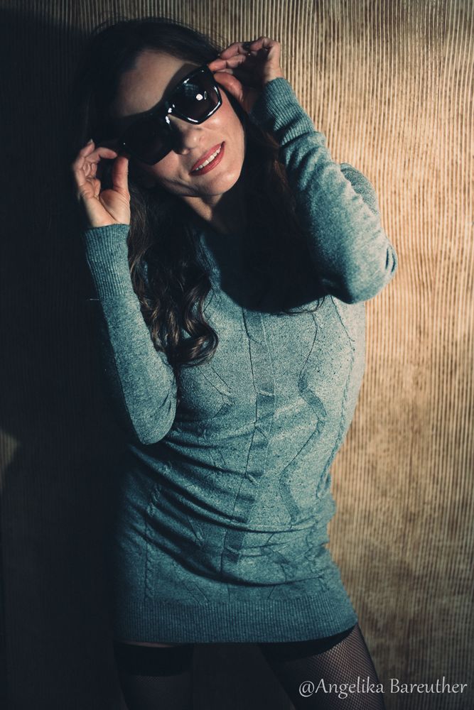 I wear my sunglasses at night... Foto & Bild portrait, portrait