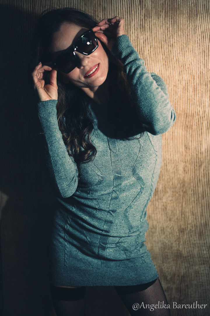 I wear my sunglasses at night... Foto & Bild portrait, portrait