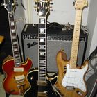 Ibanez L-5S Mod / Gibson Les Paul Custom / Fender Stratocaster Classic 70'