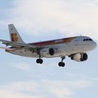 Iberia A319 im short final