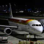 Iberia A321 geht über Nacht zum schlafen in MUC