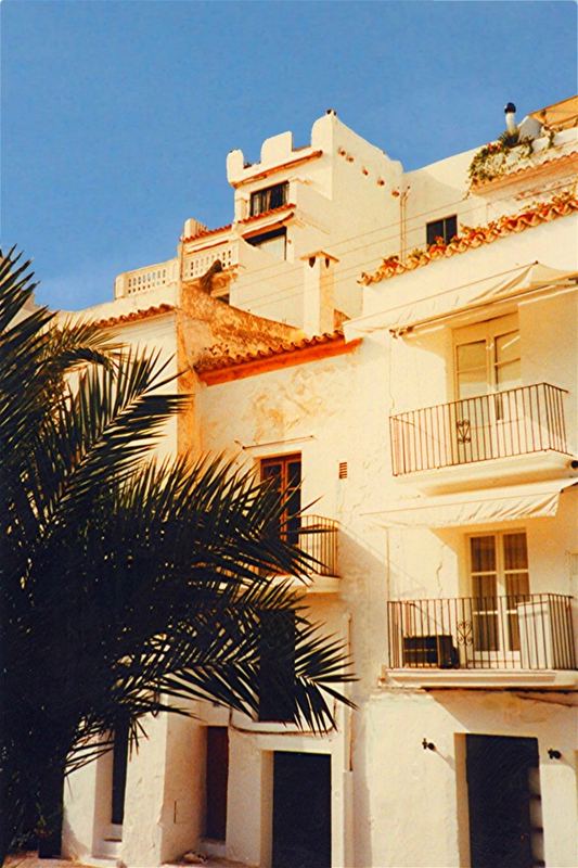 Ibiza (1986) - Eivissa - Altstadthäuser am Hafen im typischen Licht
