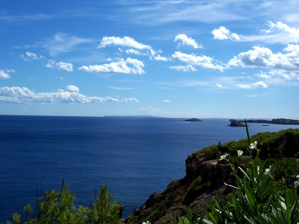 Ibiza Ausblick auf das Meer