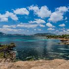 IBIZA  Ausblick vom Küstenweg nach Sta. Eulalia