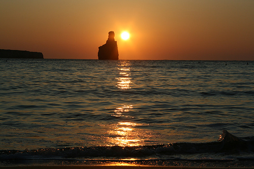 Ibiza Sonnenuntergang am Benirras