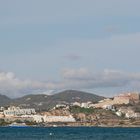 Ibiza Stadt mit Dalt Vila aus Sicht Playa en bossa (Panorama)