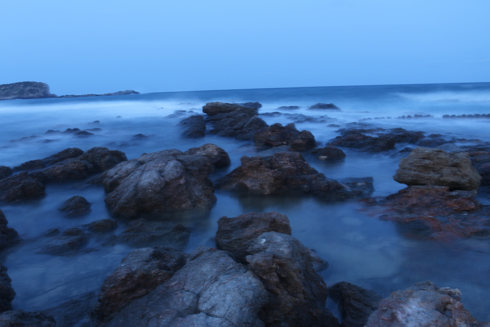 Ibiza Strand bei Nacht