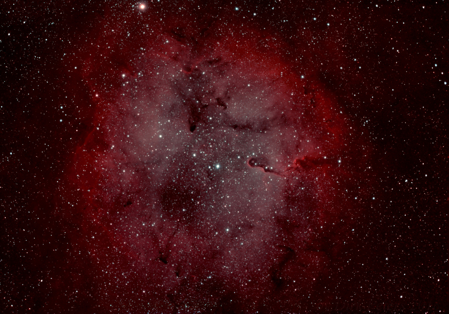 IC1396: Elefantenrüsselnebel im Sternbild Kepheus im H-Alpha/O-III -Licht