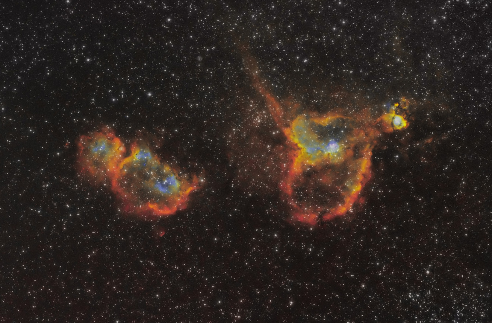 IC1805 und IC1848 Foto & Bild astrofotografie, himmel & universum