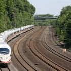 ICE 3 Doppel am Heißener Berg in Mülhem an der Ruhr