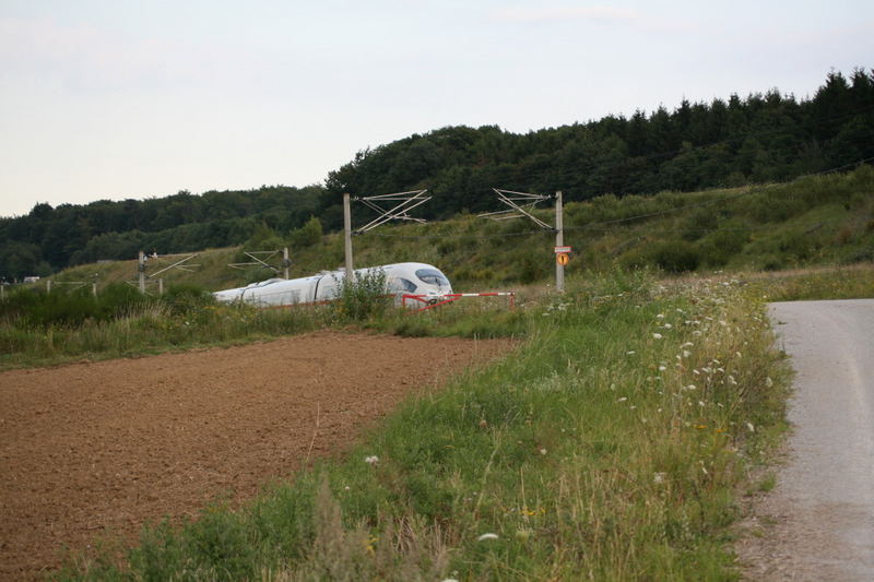 ICE an der Trasse Frankfurt/Köln am Elzer Berg