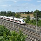 ICE auf der Schnellfahrstrecke Augsburg-München bei Hattenhofen 16.7.2023