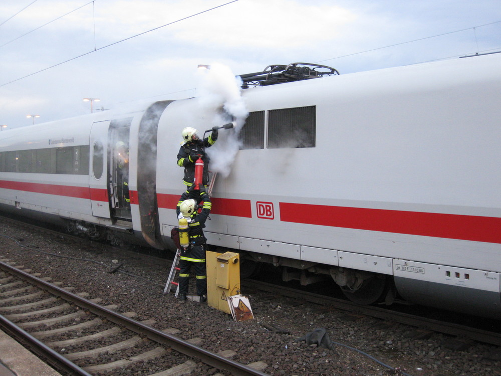 ICE Brand im HBF Hannover