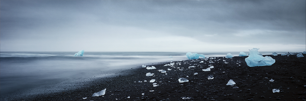 ice on black sand II