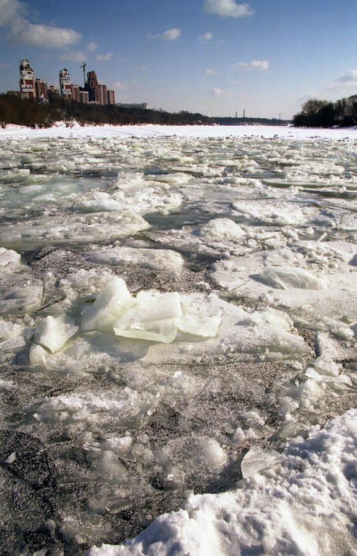 Ice on the Moscow - river