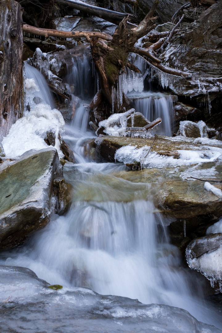 Ice waterfall