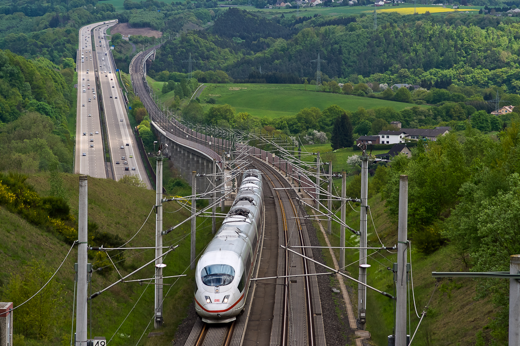 ICE3 auf der NBS Köln/Rhein/Main