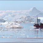 iceberg and boat