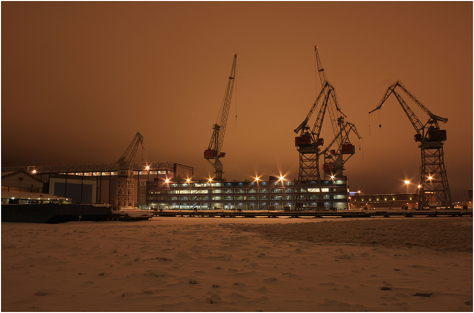 iced harbour of Helsinki