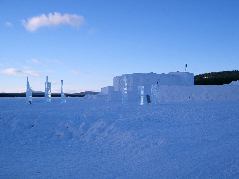 IceHotel Jukkasjärvi sunset