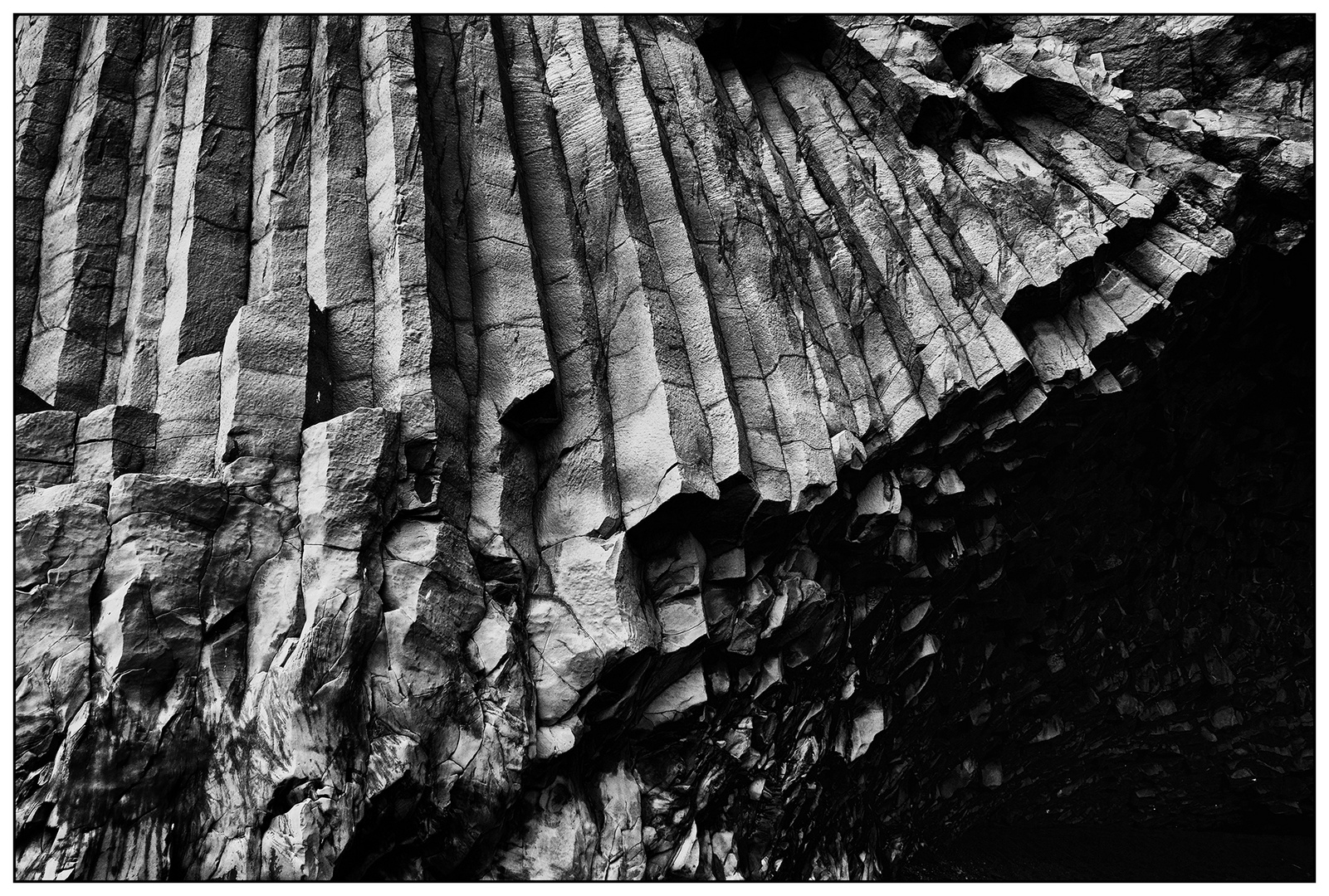 Iceland, Basalt Cliff on Renisfjara Beach