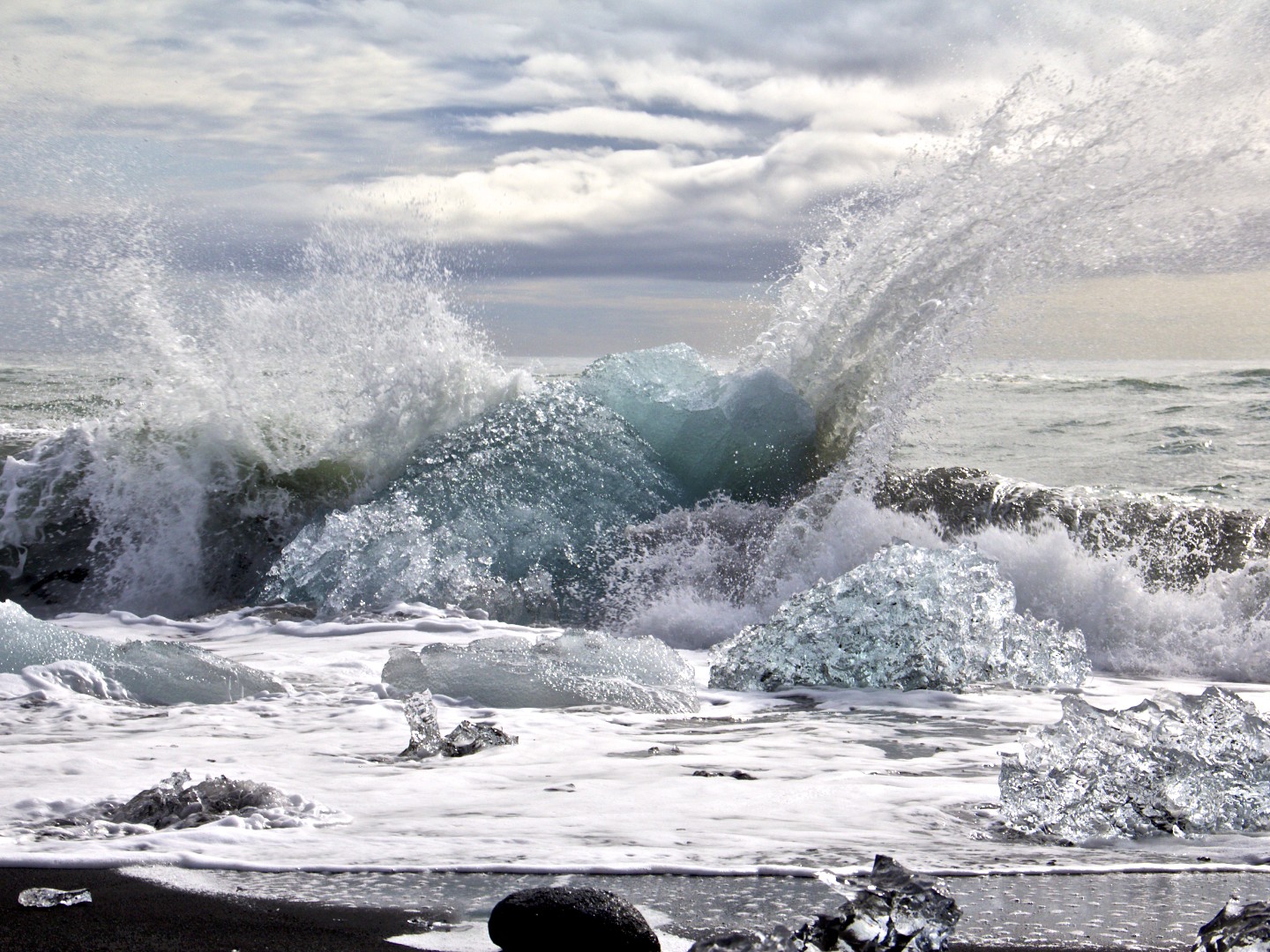 Iceland - Beach at Jökulsárlón