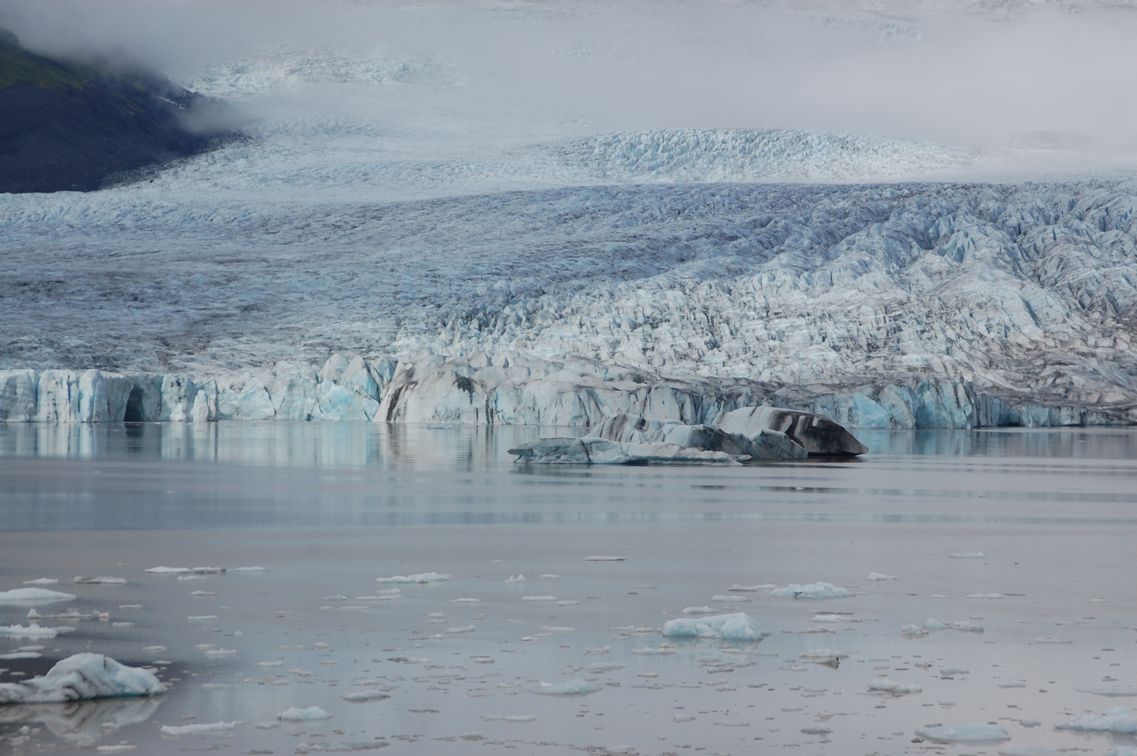 Iceland Gletscher in the mist 3