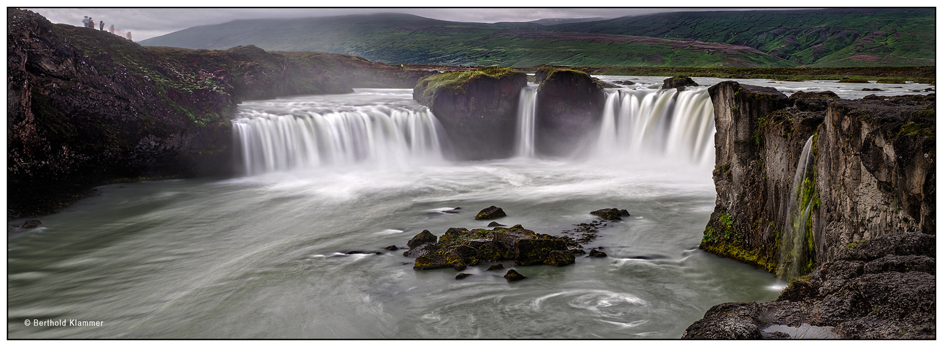 Iceland, Goðafoss panorama  