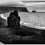 Iceland, monolith at Reynisfjara Beach