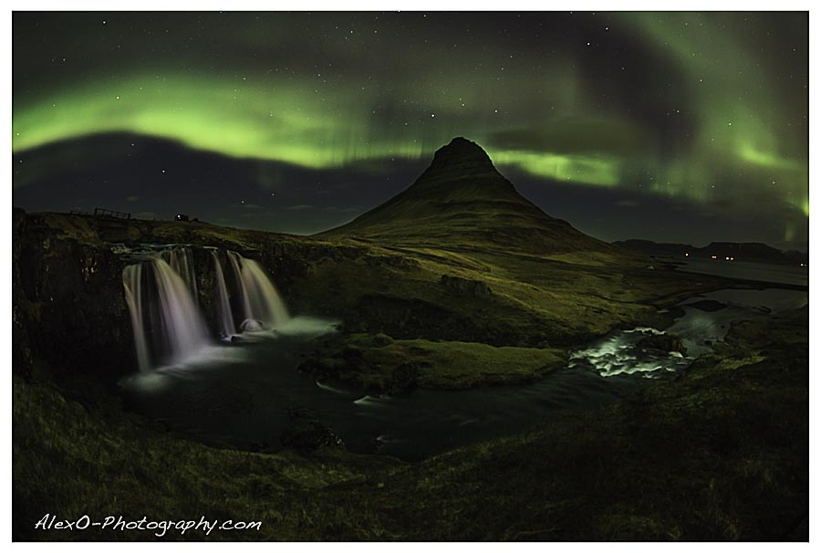 Iceland - Nothern Lights at Kirkjusfell